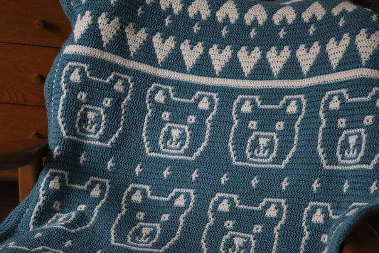 Meet the Bertie Bear Blanket